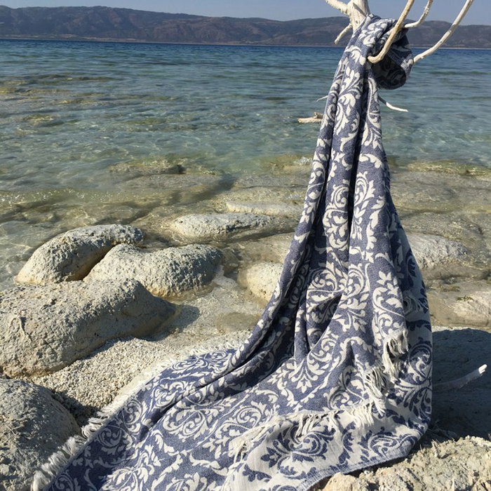 Mijölnir Toalla de Playa Fouta Azul Oscuro Mijölnir Toalla de Playa Fouta Azul Oscuro